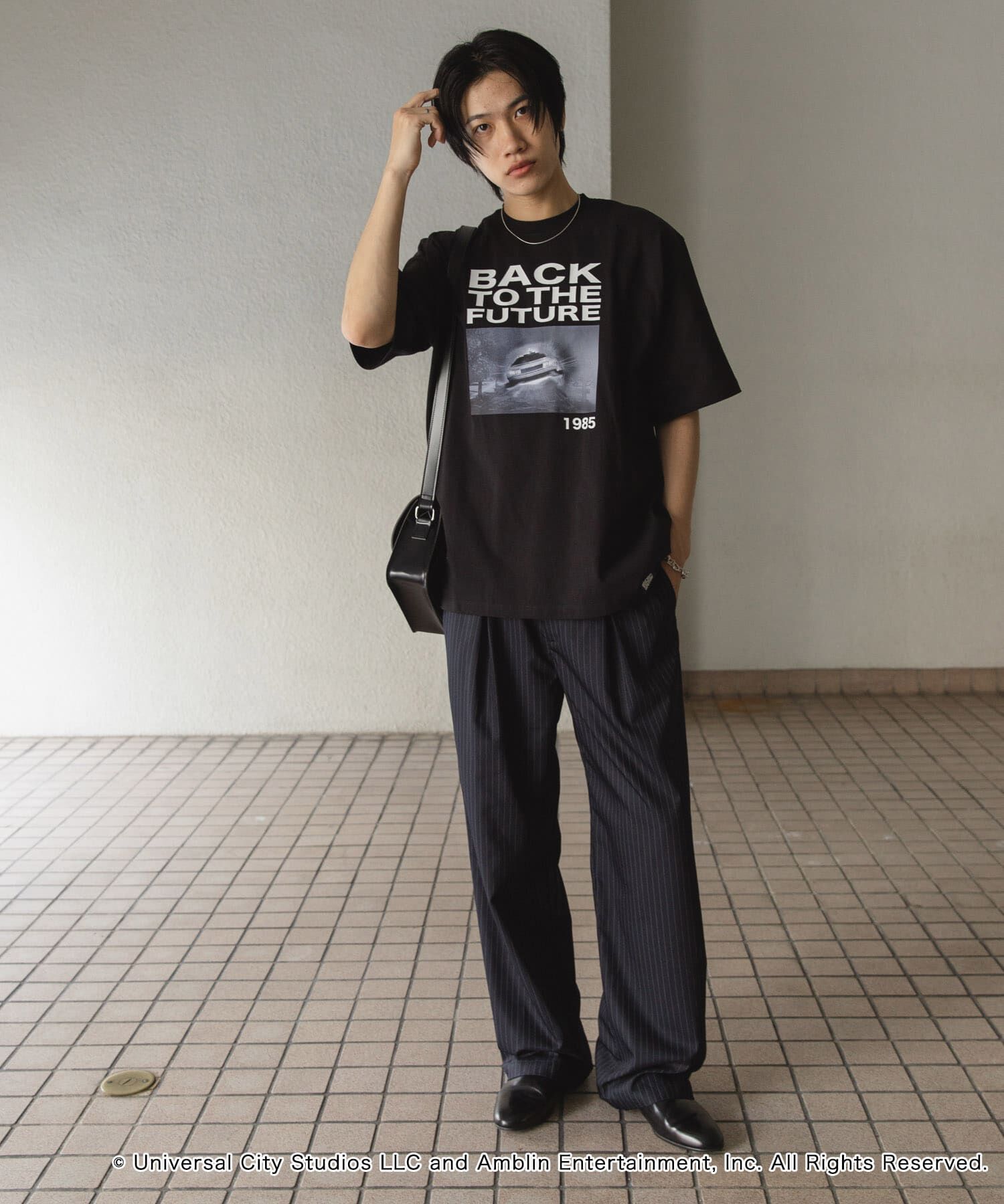SENSE OF PLACE by URBAN RESEARCH「『別注』SENSE OF PLACE&times;BTTF　クルーネックプリントTシャツ A」|Tシャツ・カットソー|