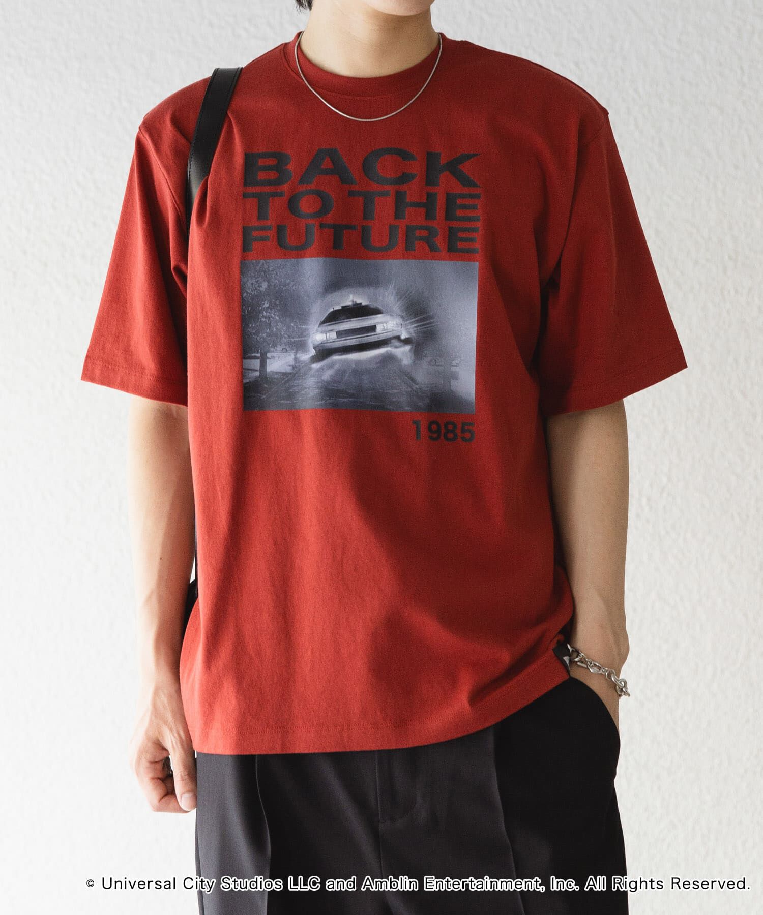 SENSE OF PLACE by URBAN RESEARCH「『別注』SENSE OF PLACE&times;BTTF　クルーネックプリントTシャツ A」|Tシャツ・カットソー|