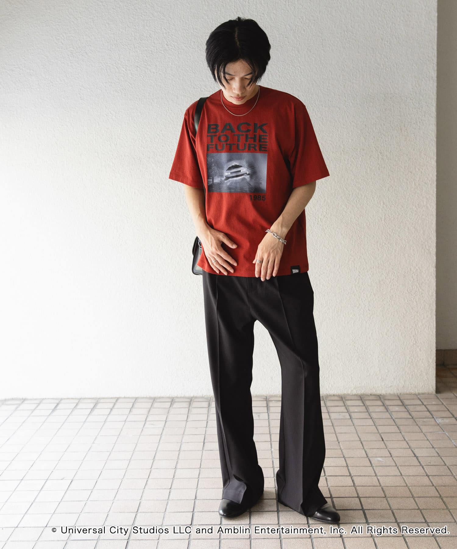 SENSE OF PLACE by URBAN RESEARCH「『別注』SENSE OF PLACE&times;BTTF　クルーネックプリントTシャツ A」|Tシャツ・カットソー|