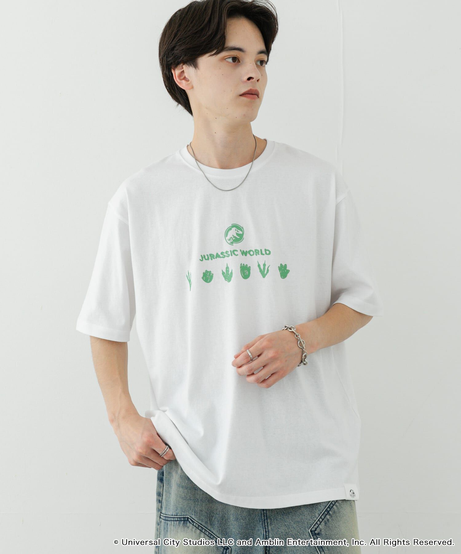 SENSE OF PLACE by URBAN RESEARCH「『別注』Jurassic World&times;SENSE OF PLACE　T-SHIRTS/B」|Tシャツ・カットソー|ホワイト