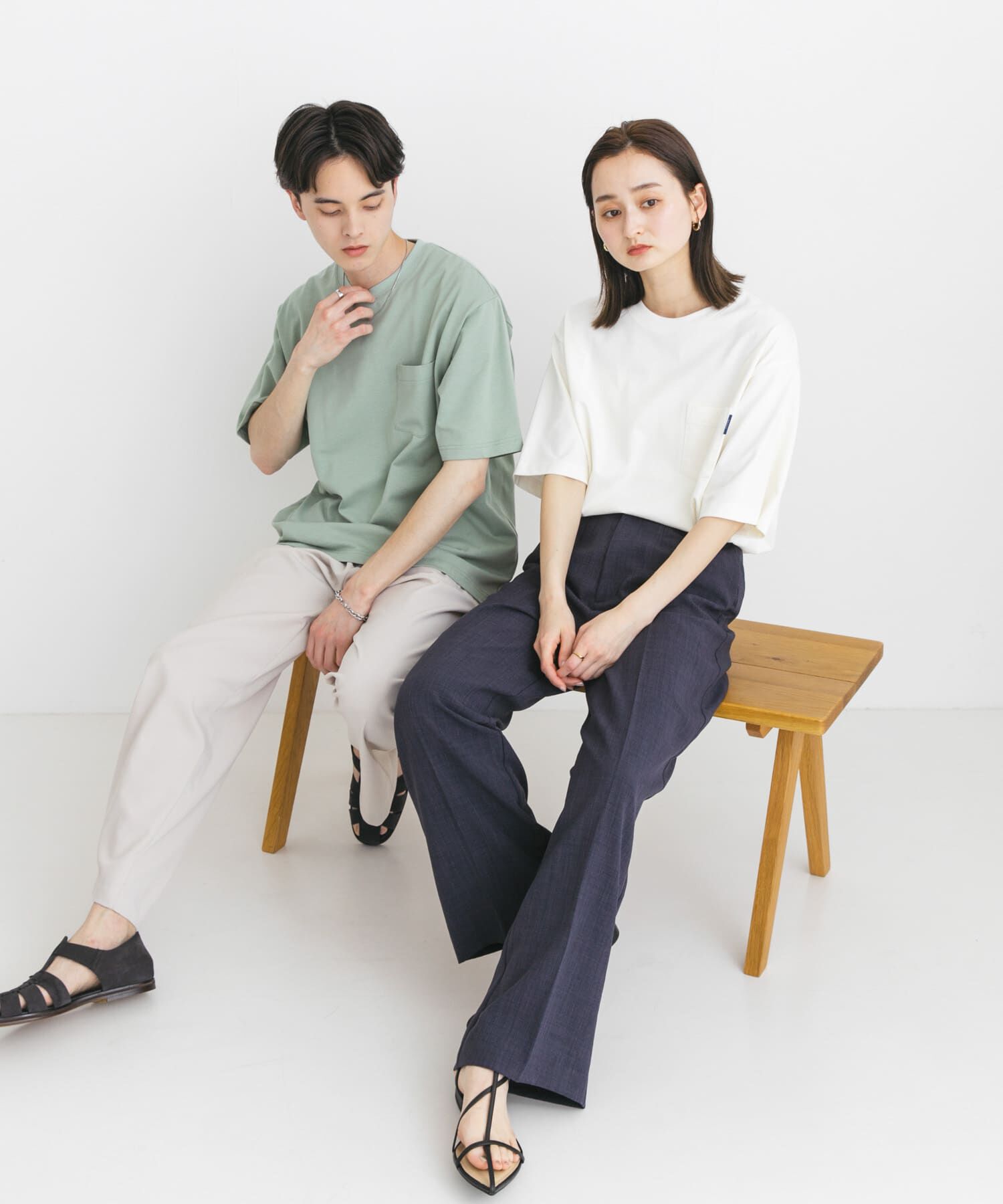 SENSE OF PLACE by URBAN RESEARCH「『WEB限定』『ﾕﾆｾｯｸｽ』ﾋﾟｽﾈｰﾑ付きﾎﾟｹｯﾄｼｮｰﾄｽﾘｰ 」|Tシャツ・カットソー|