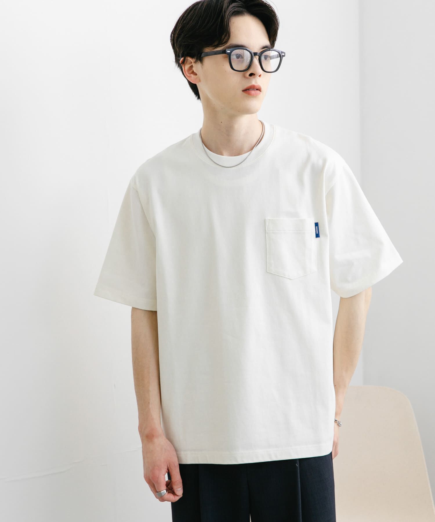 SENSE OF PLACE by URBAN RESEARCH「『WEB限定』『ﾕﾆｾｯｸｽ』ﾋﾟｽﾈｰﾑ付きﾎﾟｹｯﾄｼｮｰﾄｽﾘｰ 」|Tシャツ・カットソー|