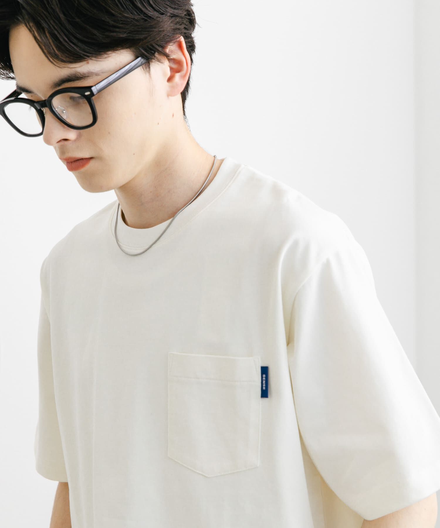 SENSE OF PLACE by URBAN RESEARCH「『WEB限定』『ﾕﾆｾｯｸｽ』ﾋﾟｽﾈｰﾑ付きﾎﾟｹｯﾄｼｮｰﾄｽﾘｰ 」|Tシャツ・カットソー|