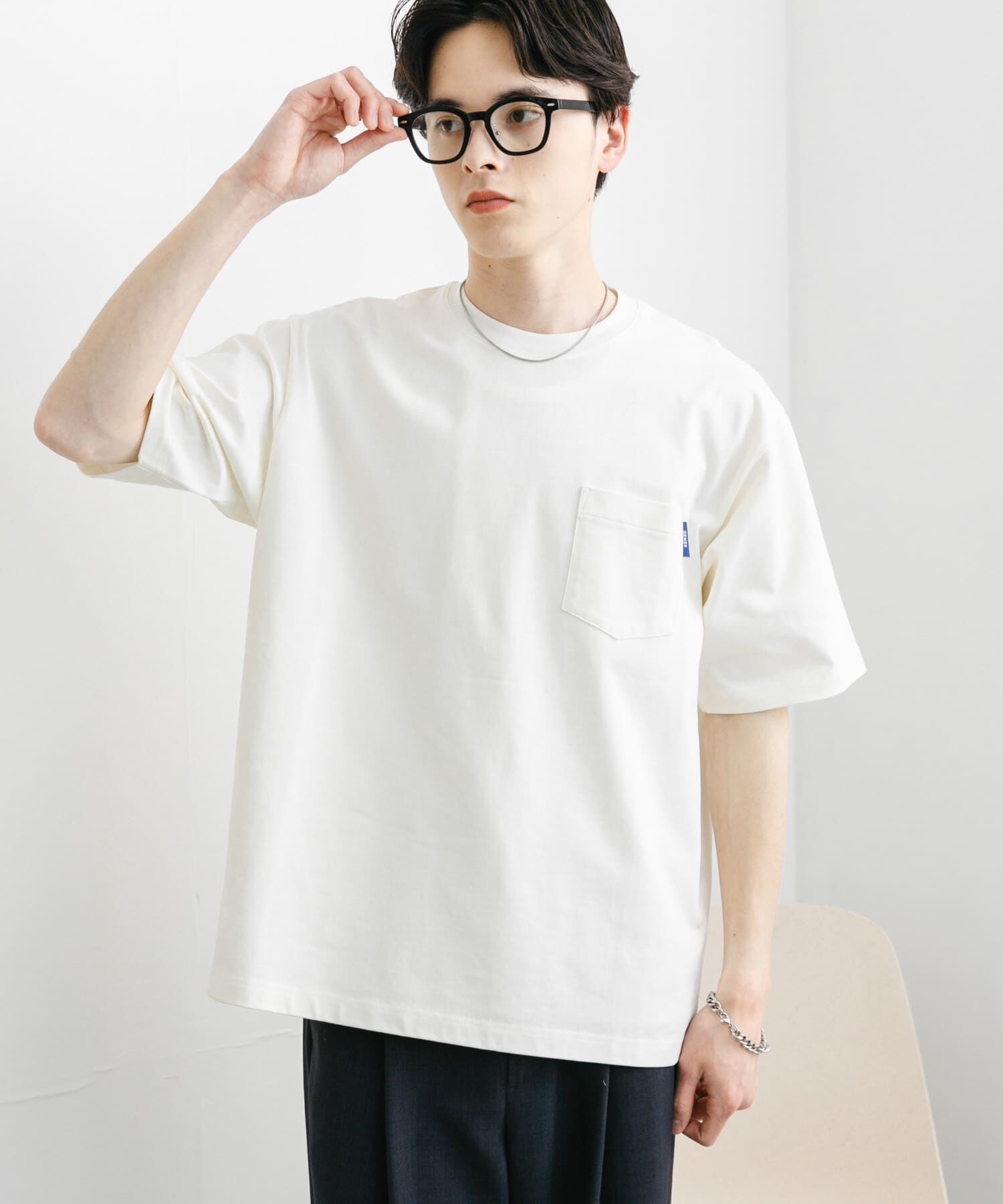 SENSE OF PLACE by URBAN RESEARCH「『WEB限定』『ﾕﾆｾｯｸｽ』ﾋﾟｽﾈｰﾑ付きﾎﾟｹｯﾄｼｮｰﾄｽﾘｰ 」|Tシャツ・カットソー|