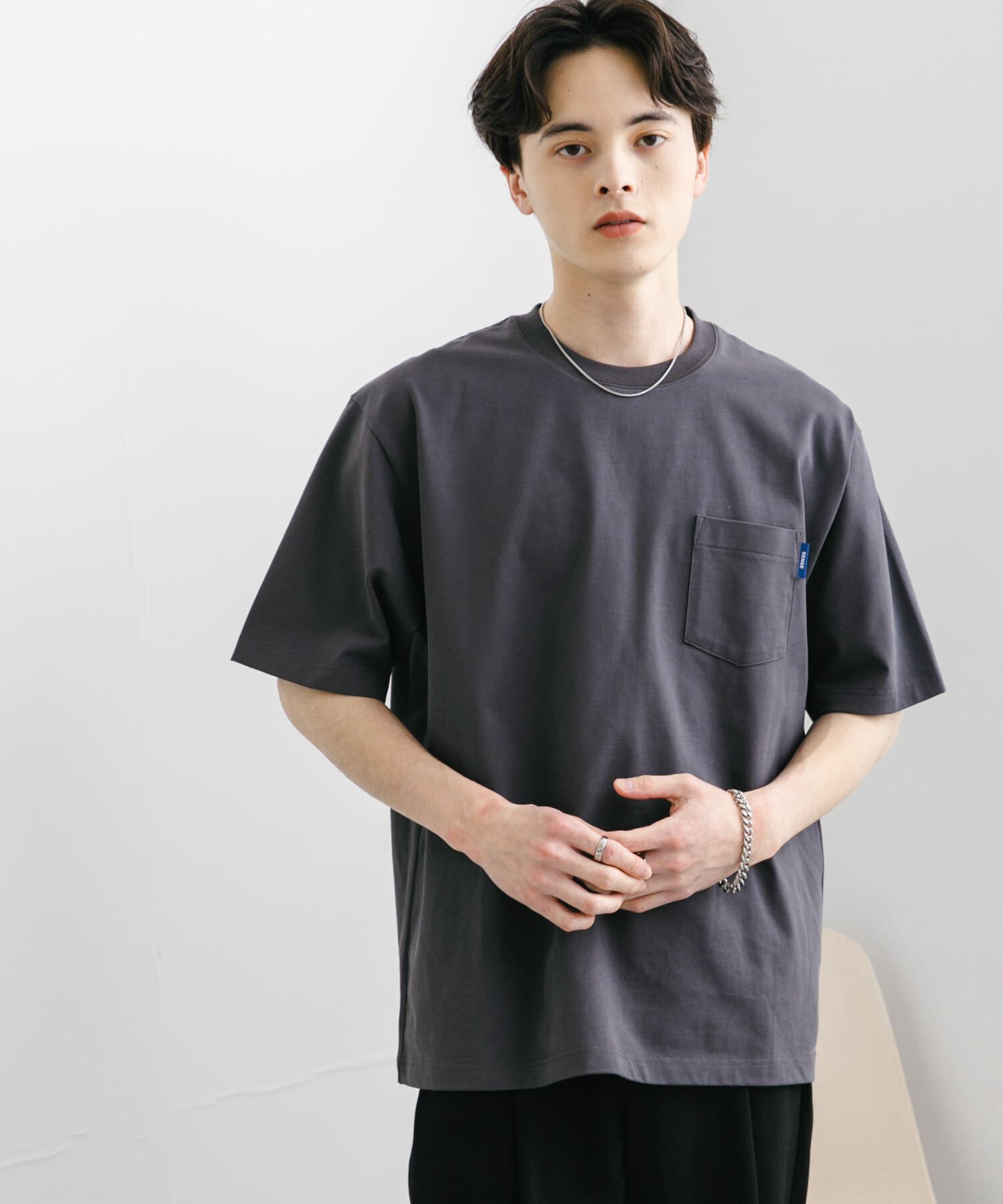 SENSE OF PLACE by URBAN RESEARCH「『WEB限定』『ﾕﾆｾｯｸｽ』ﾋﾟｽﾈｰﾑ付きﾎﾟｹｯﾄｼｮｰﾄｽﾘｰ 」|Tシャツ・カットソー|
