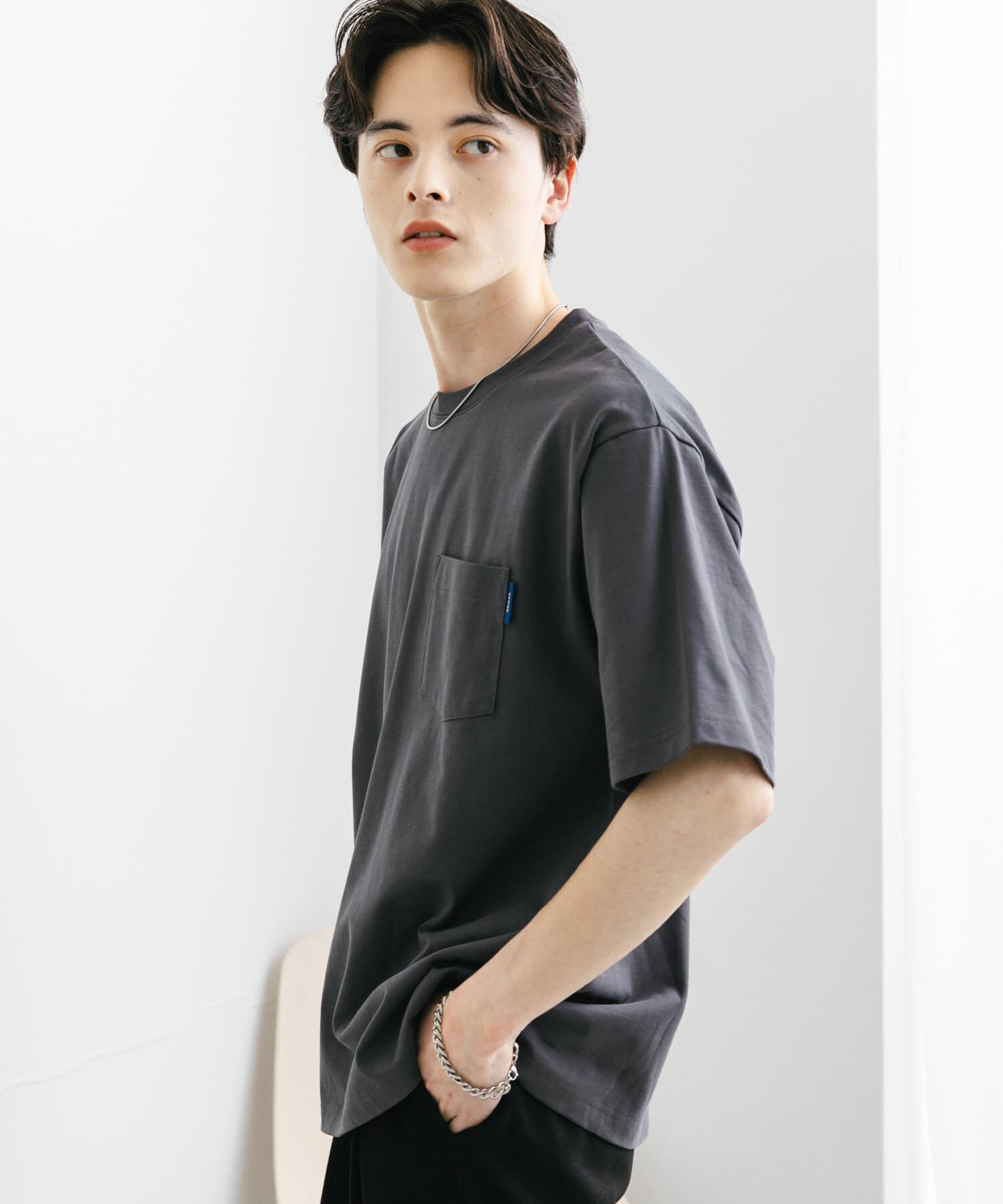 SENSE OF PLACE by URBAN RESEARCH「『WEB限定』『ﾕﾆｾｯｸｽ』ﾋﾟｽﾈｰﾑ付きﾎﾟｹｯﾄｼｮｰﾄｽﾘｰ 」|Tシャツ・カットソー|