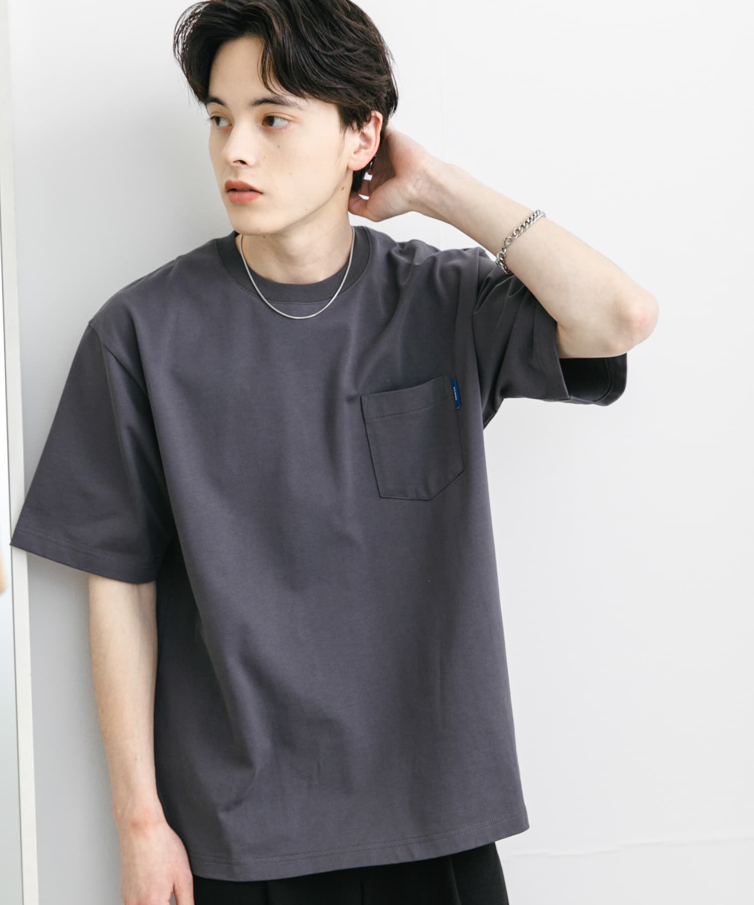 SENSE OF PLACE by URBAN RESEARCH「『WEB限定』『ﾕﾆｾｯｸｽ』ﾋﾟｽﾈｰﾑ付きﾎﾟｹｯﾄｼｮｰﾄｽﾘｰ 」|Tシャツ・カットソー|