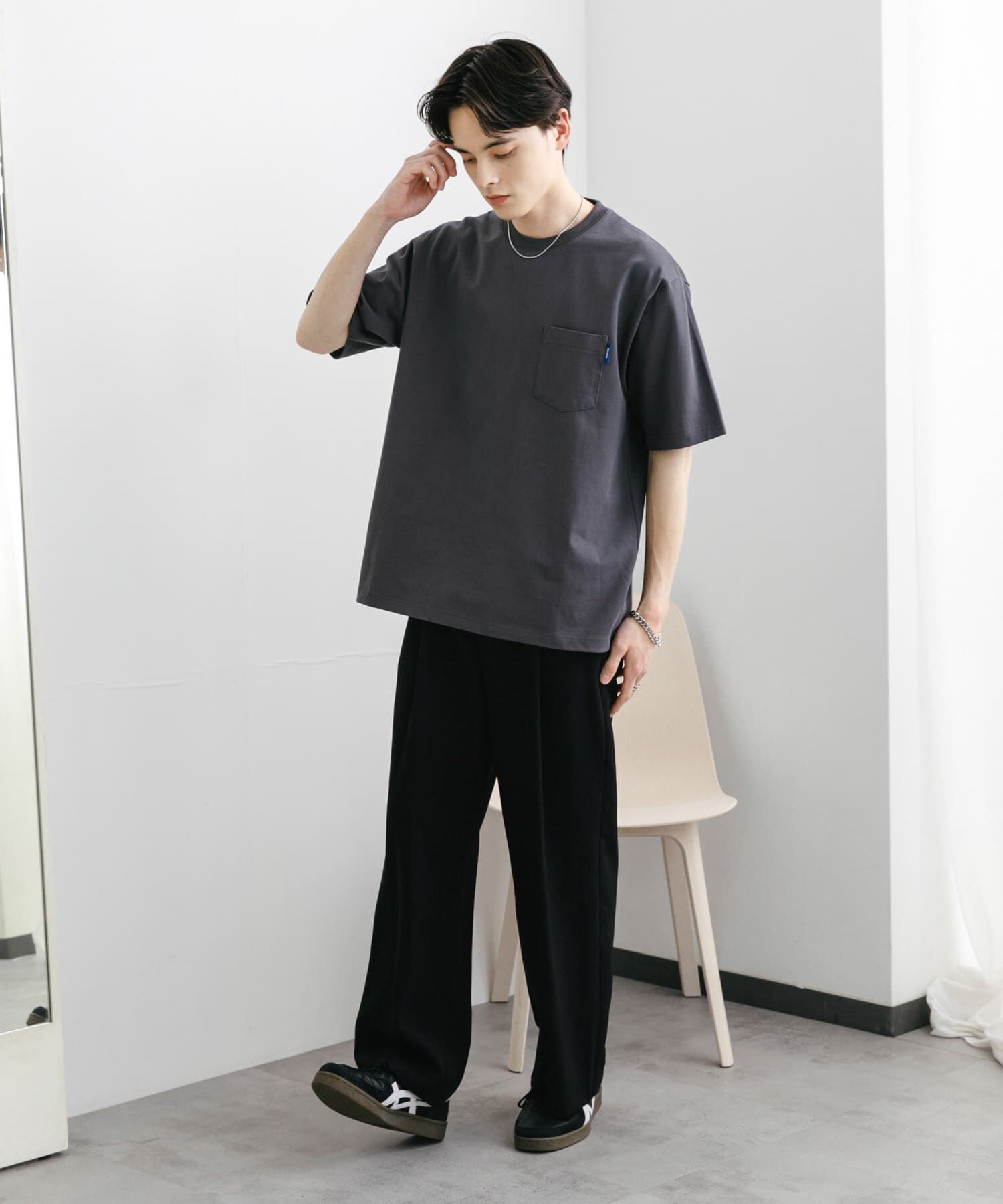SENSE OF PLACE by URBAN RESEARCH「『WEB限定』『ﾕﾆｾｯｸｽ』ﾋﾟｽﾈｰﾑ付きﾎﾟｹｯﾄｼｮｰﾄｽﾘｰ 」|Tシャツ・カットソー|