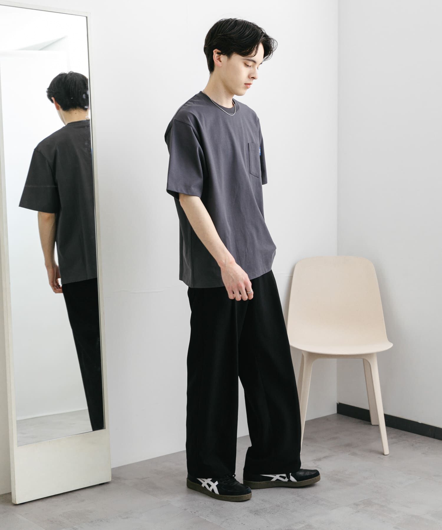 SENSE OF PLACE by URBAN RESEARCH「『WEB限定』『ﾕﾆｾｯｸｽ』ﾋﾟｽﾈｰﾑ付きﾎﾟｹｯﾄｼｮｰﾄｽﾘｰ 」|Tシャツ・カットソー|
