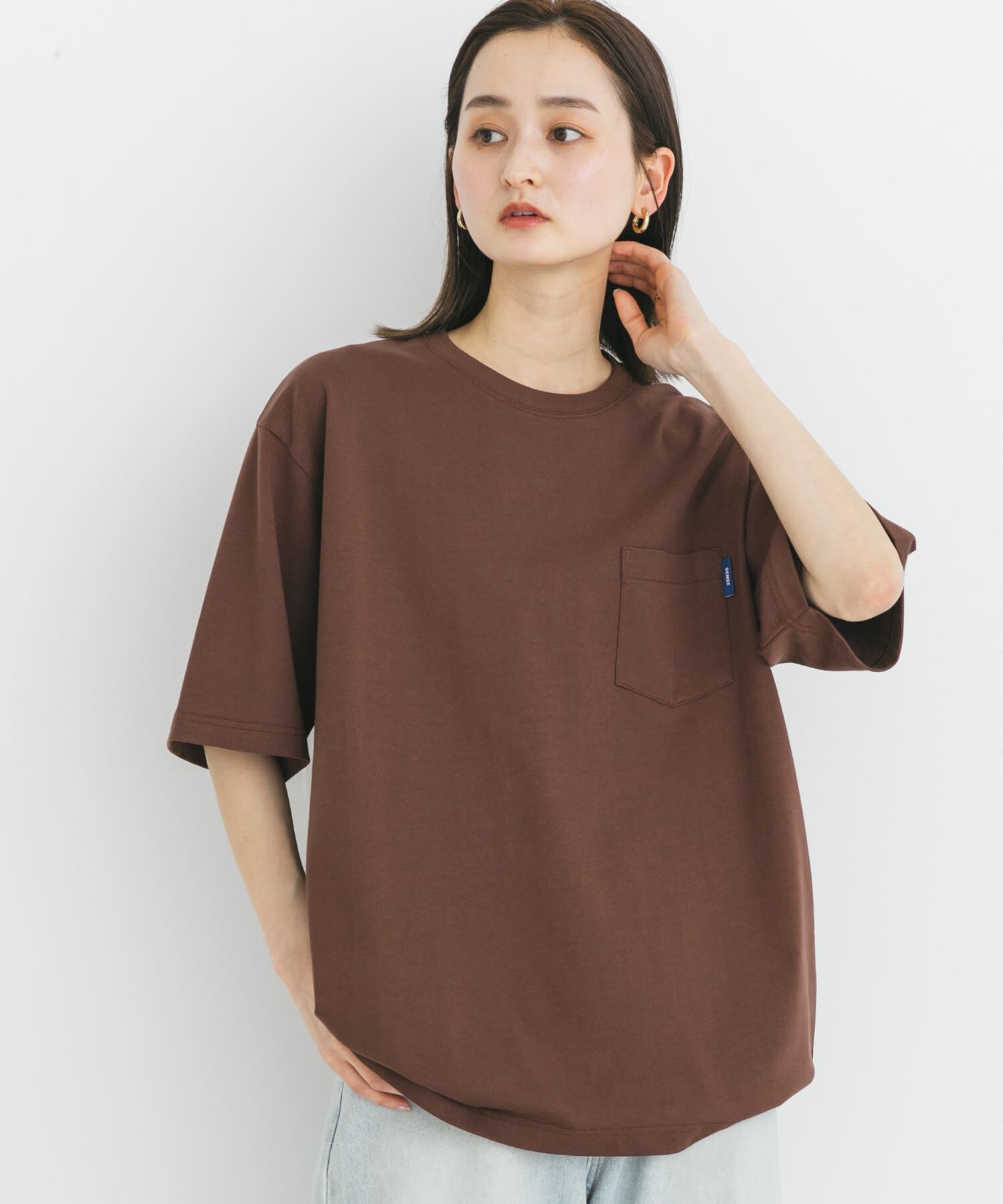 SENSE OF PLACE by URBAN RESEARCH「『WEB限定』『ﾕﾆｾｯｸｽ』ﾋﾟｽﾈｰﾑ付きﾎﾟｹｯﾄｼｮｰﾄｽﾘｰ 」|Tシャツ・カットソー|