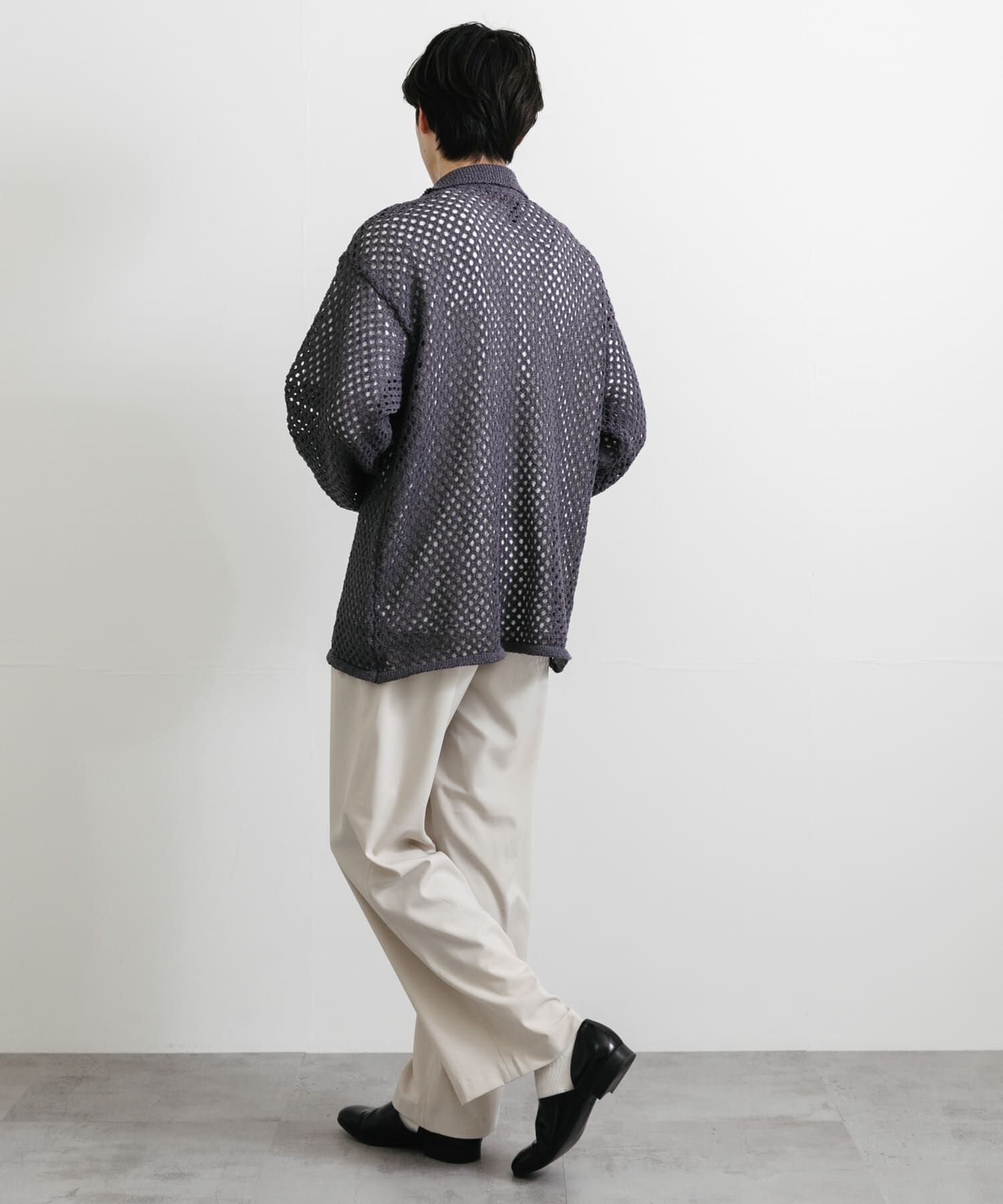 SENSE OF PLACE by URBAN RESEARCH「『ユニセックス』メッシュ衿付きカーディガン」|カーディガン|