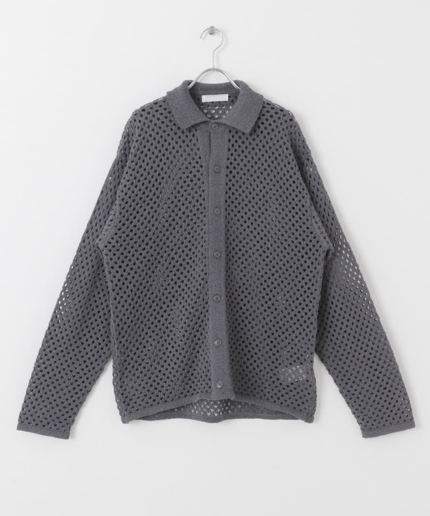 SENSE OF PLACE by URBAN RESEARCH「『ユニセックス』メッシュ衿付きカーディガン」|カーディガン|