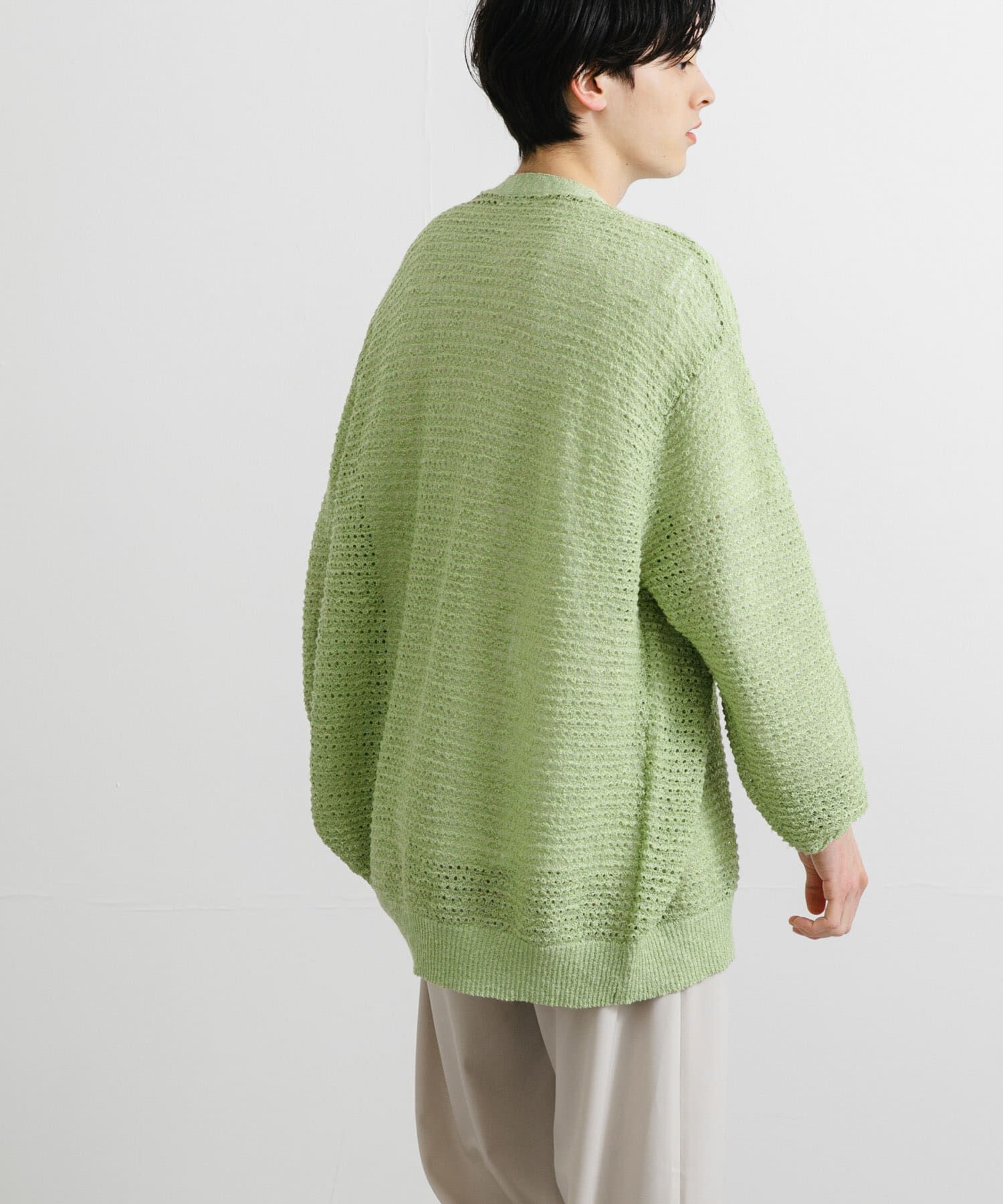 SENSE OF PLACE by URBAN RESEARCH「『ユニセックス』『洗濯可』シアーVネックカーディガン」|カーディガン|