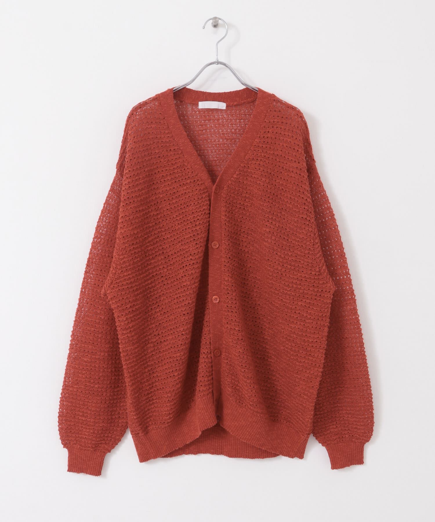 SENSE OF PLACE by URBAN RESEARCH「『ユニセックス』『洗濯可』シアーVネックカーディガン」|カーディガン|