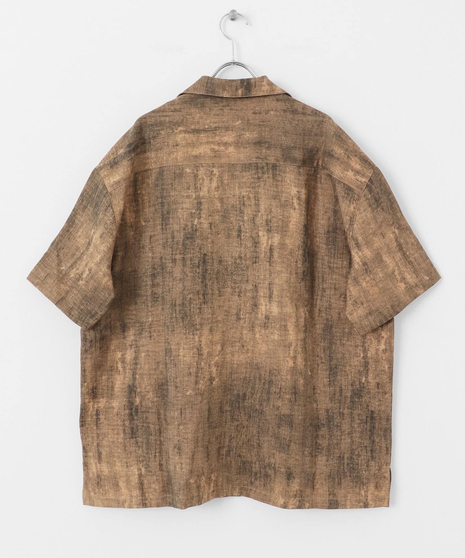 SENSE OF PLACE by URBAN RESEARCH「マーブルオープンカラーショートスリーブシャツ」|シャツ・ブラウス|