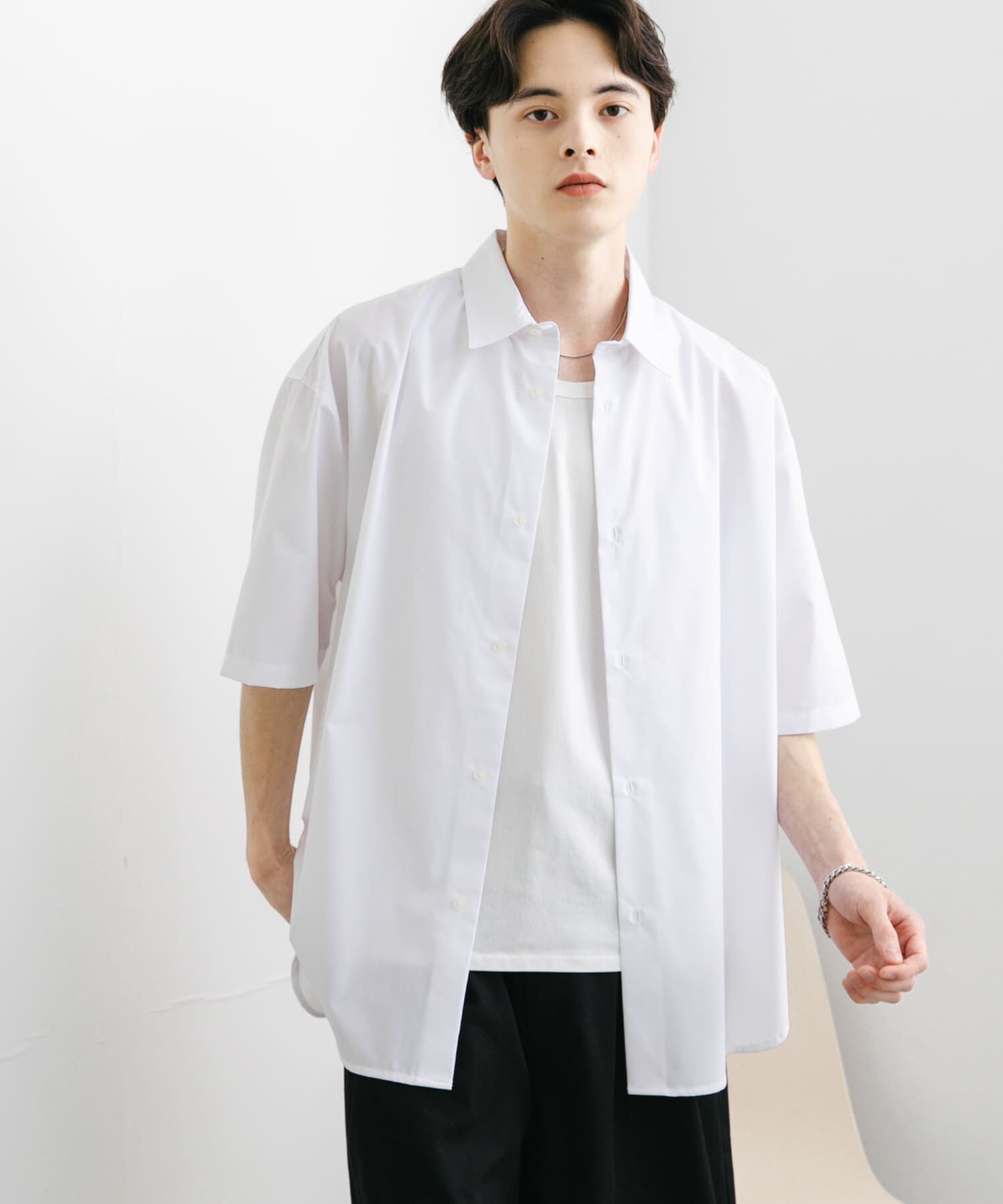 SENSE OF PLACE by URBAN RESEARCH「『ﾕﾆｾｯｸｽ』ﾘﾗｯｸｽﾌｨｯﾄﾚｷﾞｭﾗｰｶﾗｰｼｮｰﾄｽﾘｰ 」|シャツ・ブラウス|