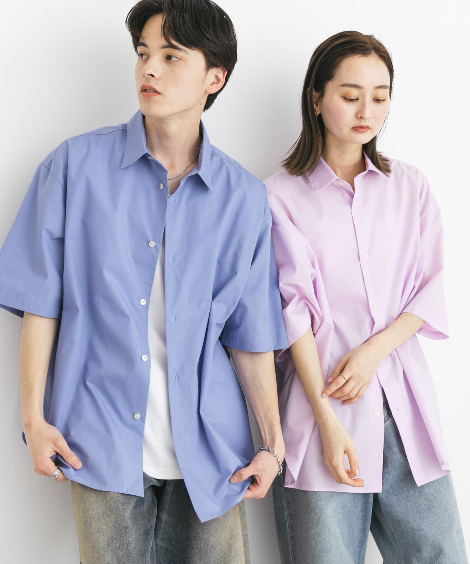 SENSE OF PLACE by URBAN RESEARCH「『ﾕﾆｾｯｸｽ』ﾘﾗｯｸｽﾌｨｯﾄﾚｷﾞｭﾗｰｶﾗｰｼｮｰﾄｽﾘｰ 」|シャツ・ブラウス|