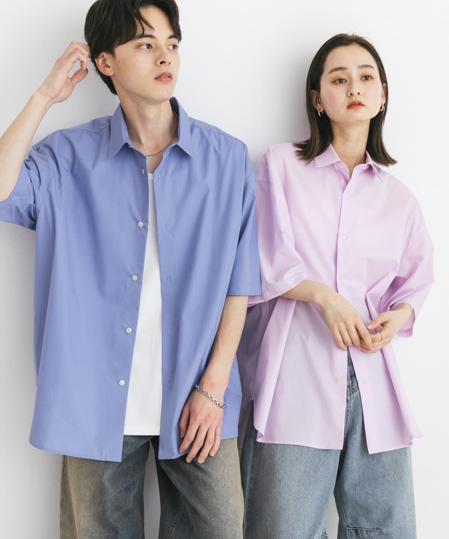 SENSE OF PLACE by URBAN RESEARCH「『ﾕﾆｾｯｸｽ』ﾘﾗｯｸｽﾌｨｯﾄﾚｷﾞｭﾗｰｶﾗｰｼｮｰﾄｽﾘｰ 」|シャツ・ブラウス|