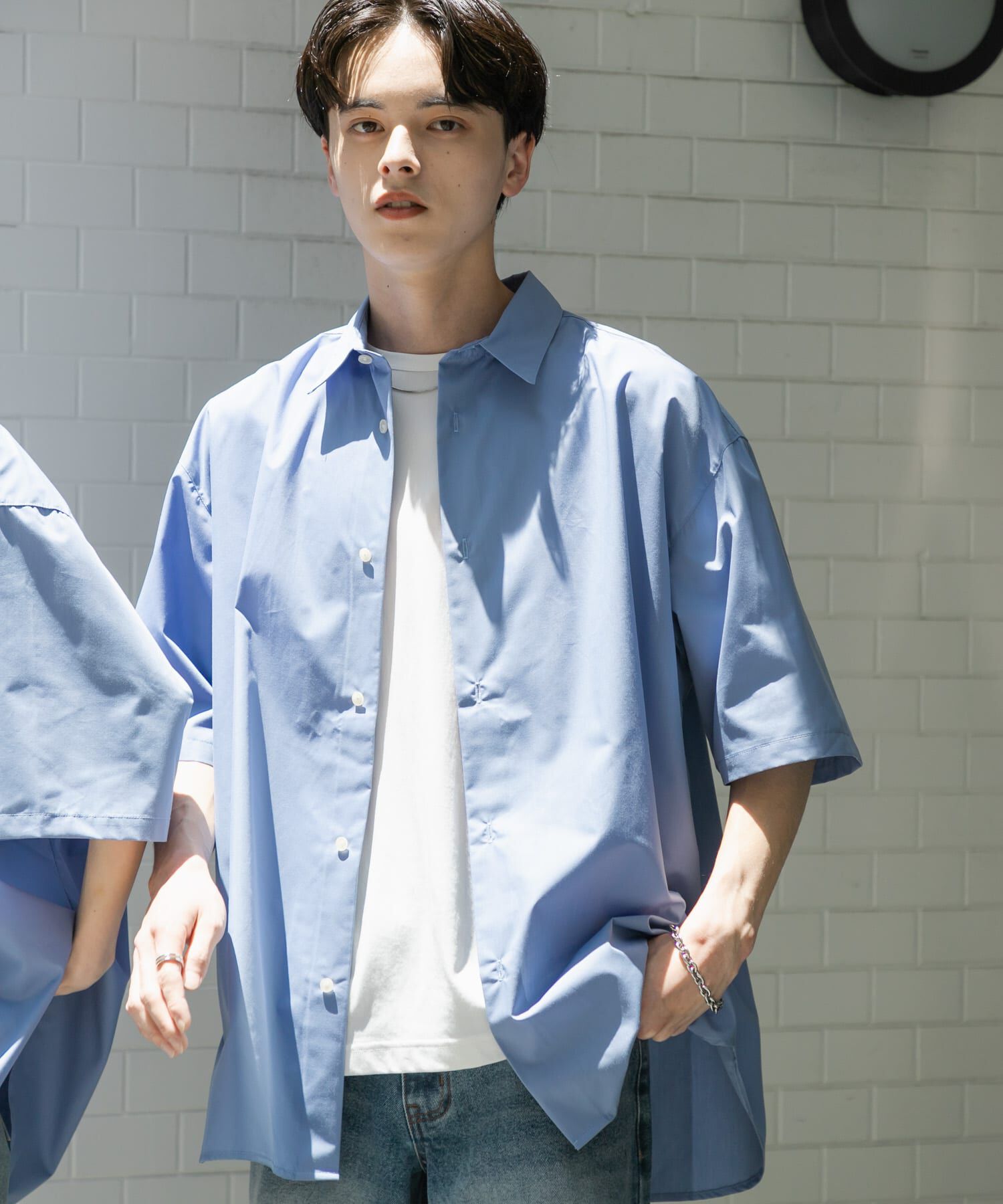 SENSE OF PLACE by URBAN RESEARCH「『ﾕﾆｾｯｸｽ』ﾘﾗｯｸｽﾌｨｯﾄﾚｷﾞｭﾗｰｶﾗｰｼｮｰﾄｽﾘｰ 」|シャツ・ブラウス|