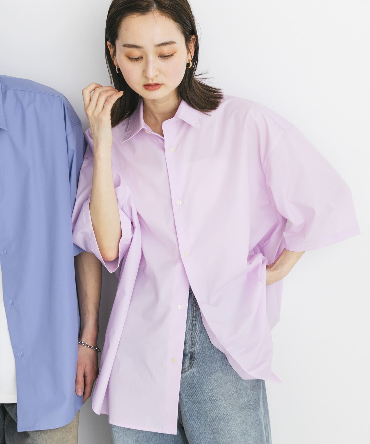 SENSE OF PLACE by URBAN RESEARCH「『ﾕﾆｾｯｸｽ』ﾘﾗｯｸｽﾌｨｯﾄﾚｷﾞｭﾗｰｶﾗｰｼｮｰﾄｽﾘｰ 」|シャツ・ブラウス|