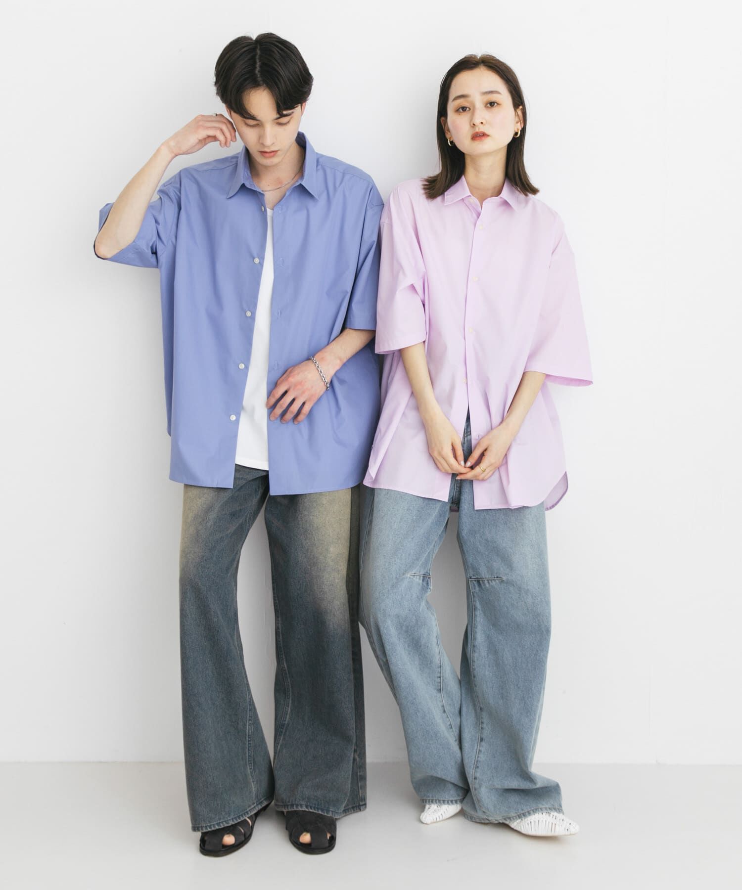 SENSE OF PLACE by URBAN RESEARCH「『ﾕﾆｾｯｸｽ』ﾘﾗｯｸｽﾌｨｯﾄﾚｷﾞｭﾗｰｶﾗｰｼｮｰﾄｽﾘｰ 」|シャツ・ブラウス|