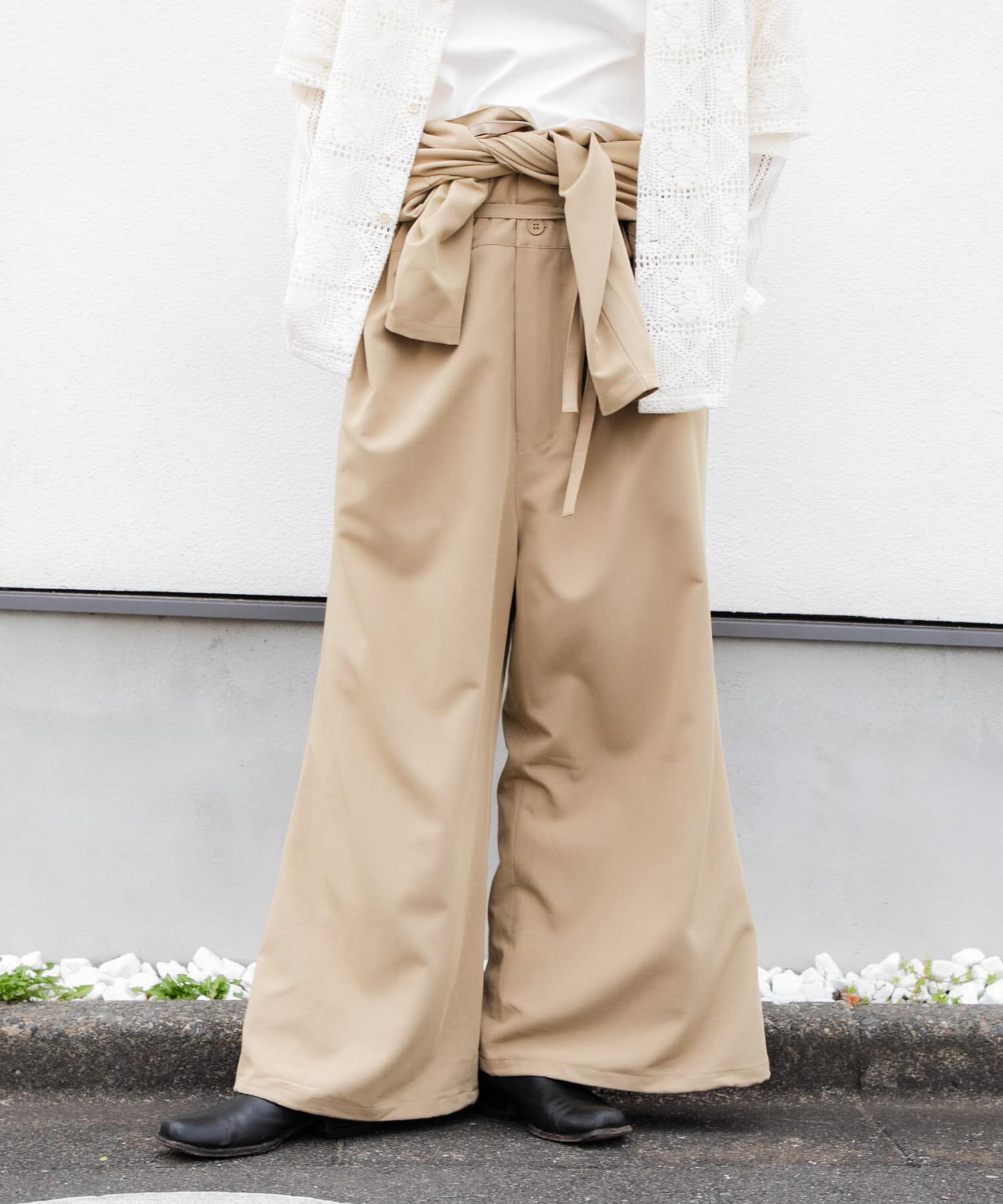 SENSE OF PLACE by URBAN RESEARCH「ベルトテッドジャンプスーツ」|オールインワン|