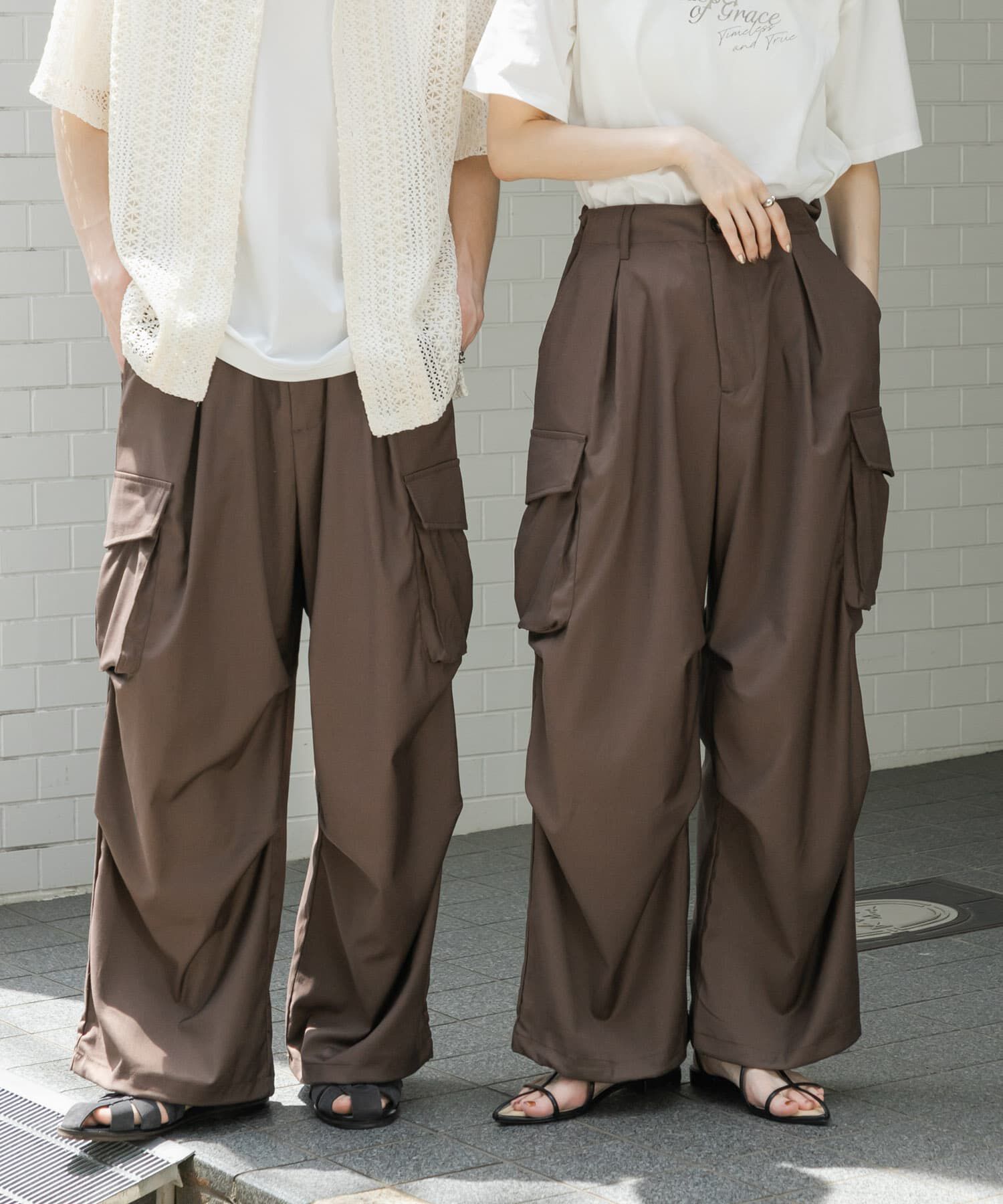 SENSE OF PLACE by URBAN RESEARCH「『ユニセックス』ワイドカーゴパンツ」|その他|