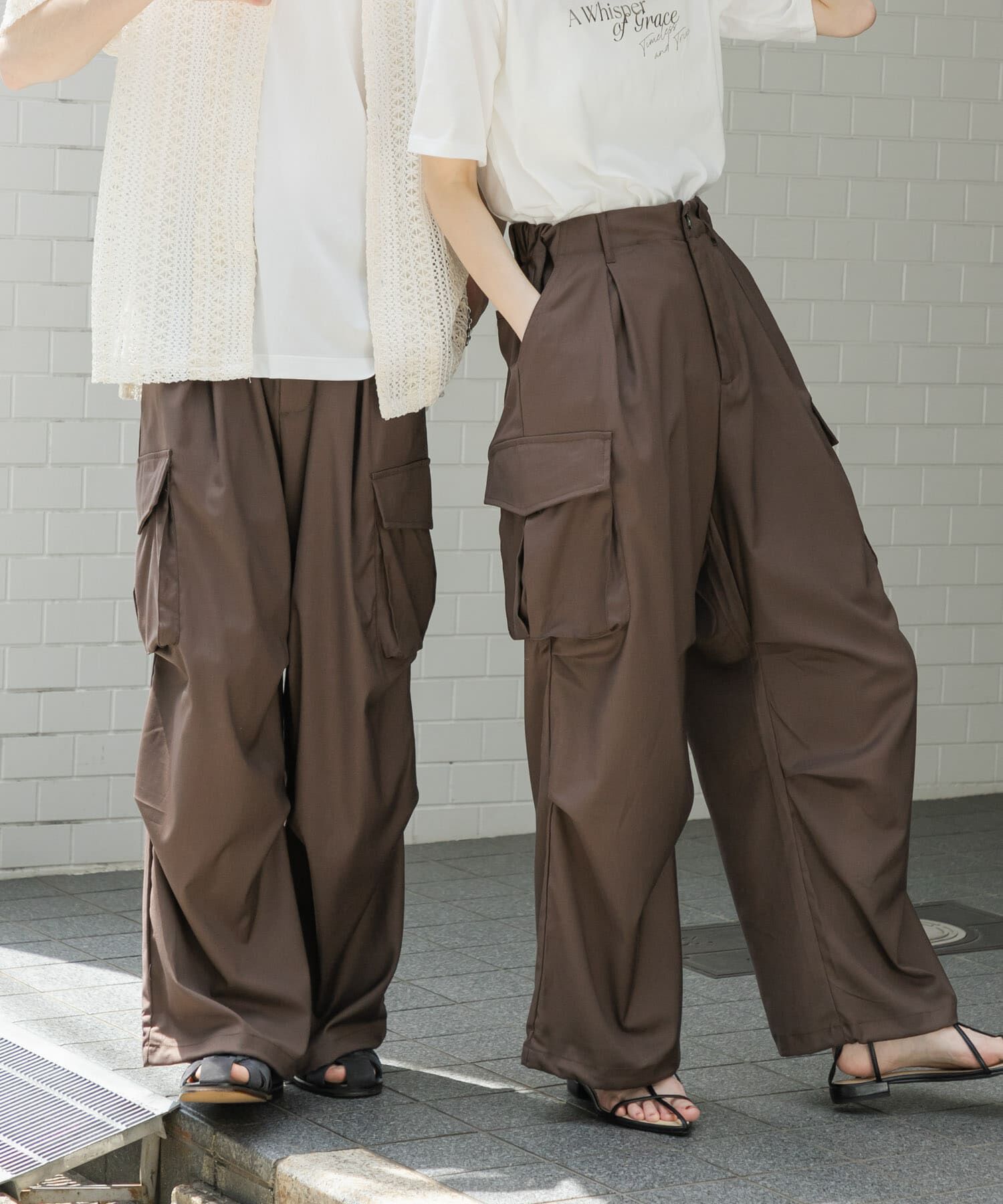 SENSE OF PLACE by URBAN RESEARCH「『ユニセックス』ワイドカーゴパンツ」|その他|