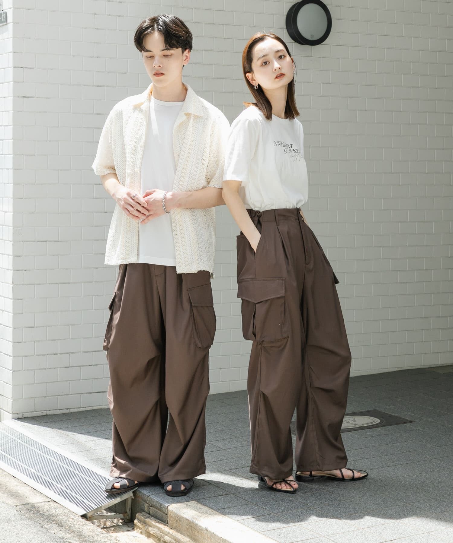 SENSE OF PLACE by URBAN RESEARCH「『ユニセックス』ワイドカーゴパンツ」|その他|