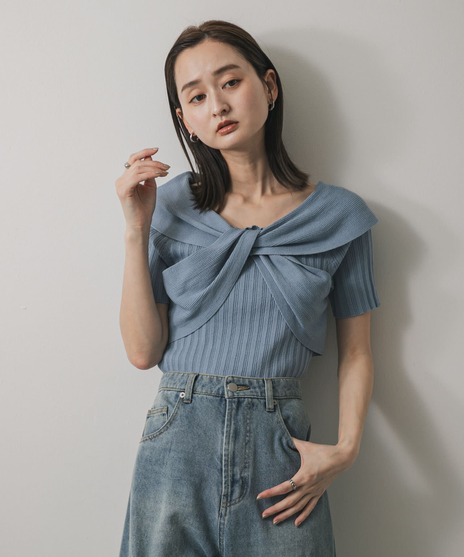 SENSE OF PLACE by URBAN RESEARCH「ツイストランダムリブセーター」|ニット・セーター|