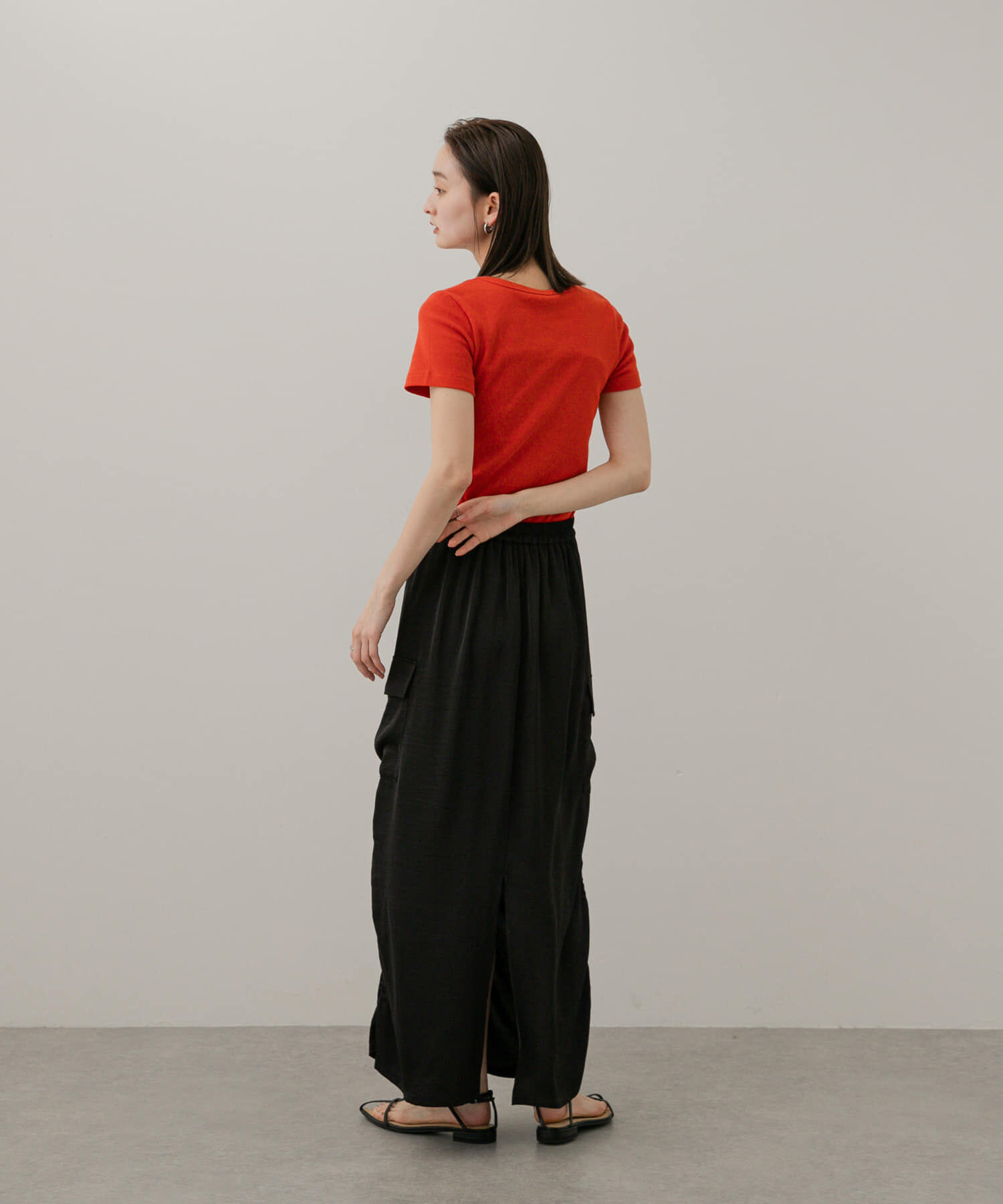 SENSE OF PLACE by URBAN RESEARCH「サテンサイドポケットスカート」|スカート|