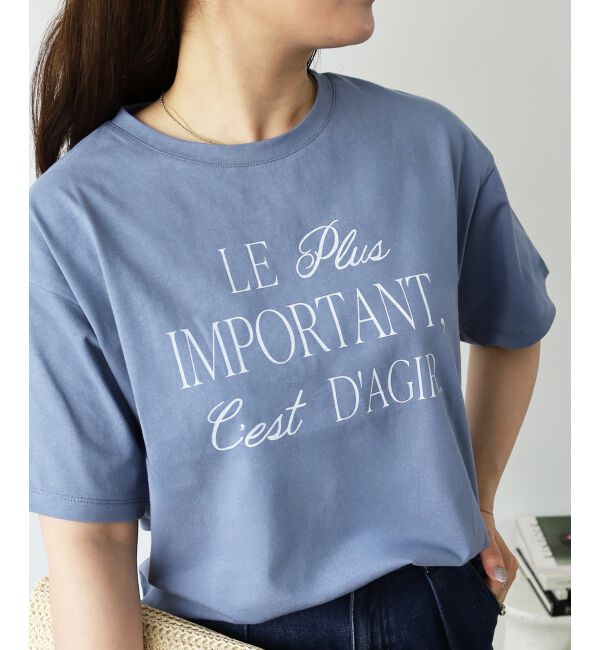  「《手洗い可能》Le plusロゴTシャツ」|Tシャツ・カットソー|