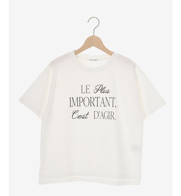  「《手洗い可能》Le plusロゴTシャツ」|Tシャツ・カットソー|