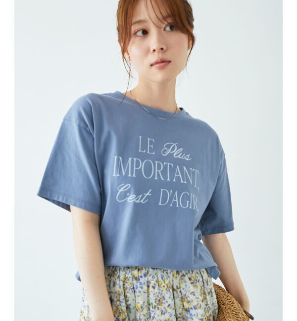  「《手洗い可能》Le plusロゴTシャツ」|Tシャツ・カットソー|