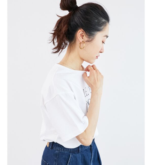  「《手洗い可能》Le plusロゴTシャツ」|Tシャツ・カットソー|