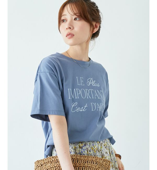  「《手洗い可能》Le plusロゴTシャツ」|Tシャツ・カットソー|