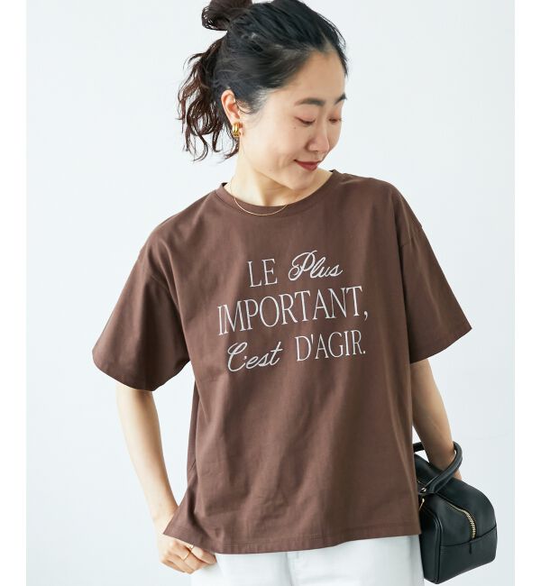  「《手洗い可能》Le plusロゴTシャツ」|Tシャツ・カットソー|