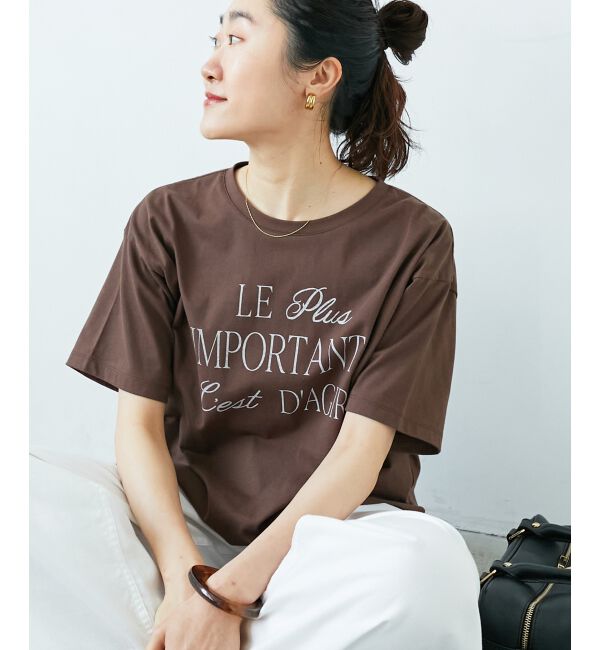  「《手洗い可能》Le plusロゴTシャツ」|Tシャツ・カットソー|