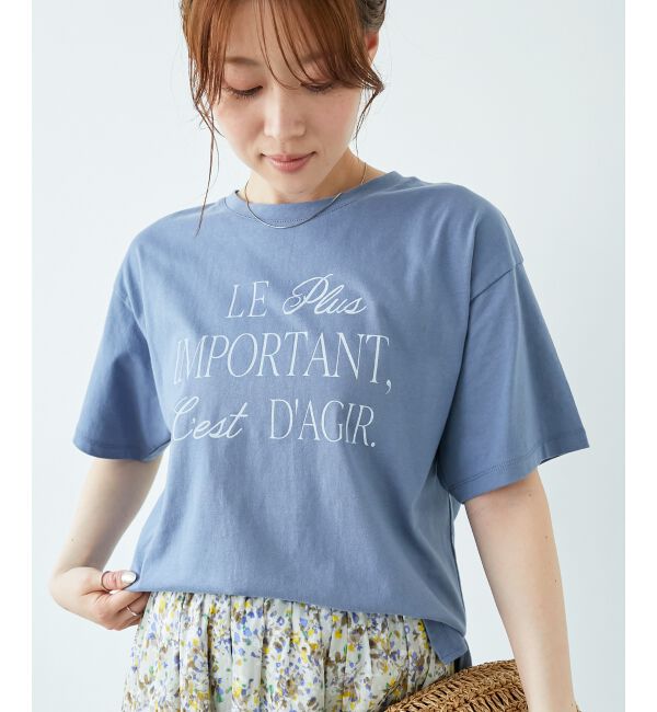  「《手洗い可能》Le plusロゴTシャツ」|Tシャツ・カットソー|