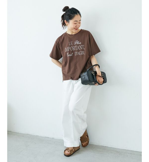  「《手洗い可能》Le plusロゴTシャツ」|Tシャツ・カットソー|