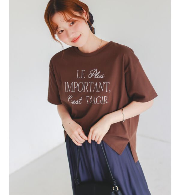  「《手洗い可能》Le plusロゴTシャツ」|Tシャツ・カットソー|