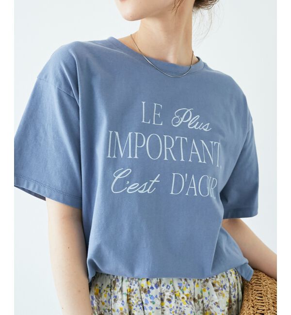  「《手洗い可能》Le plusロゴTシャツ」|Tシャツ・カットソー|