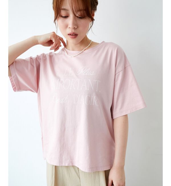  「《手洗い可能》Le plusロゴTシャツ」|Tシャツ・カットソー|