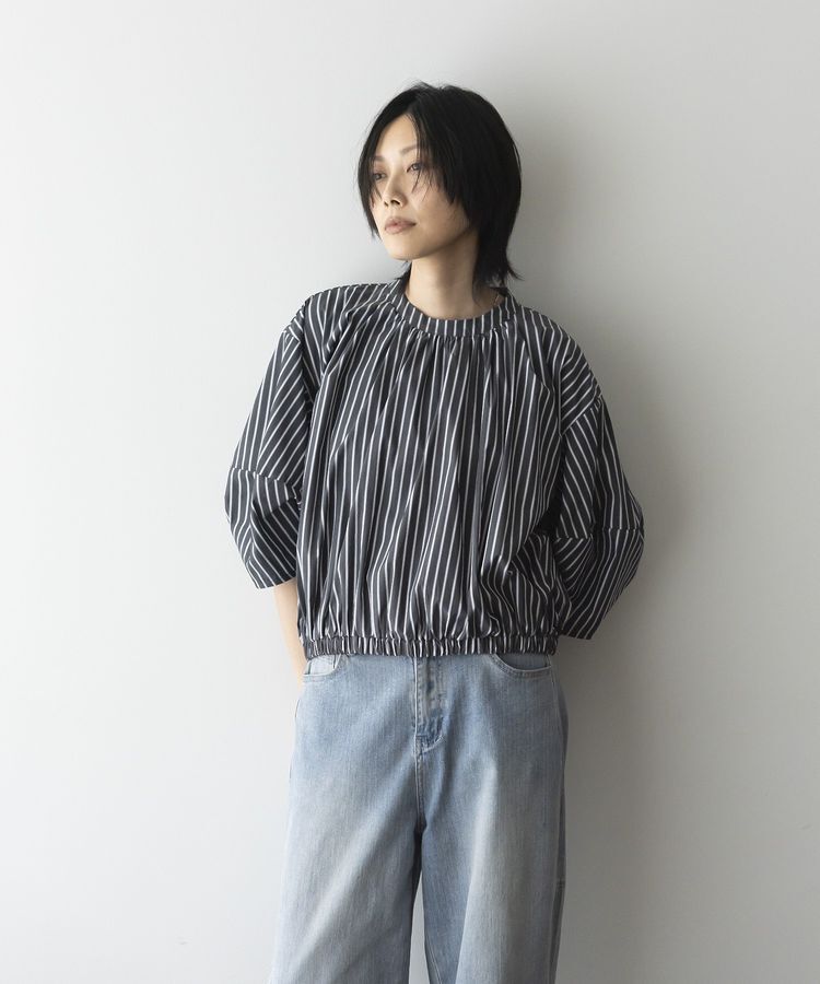 GARAGE OF GOOD CLOTHING「ストライプタックプルオーバーB」|シャツ・ブラウス|