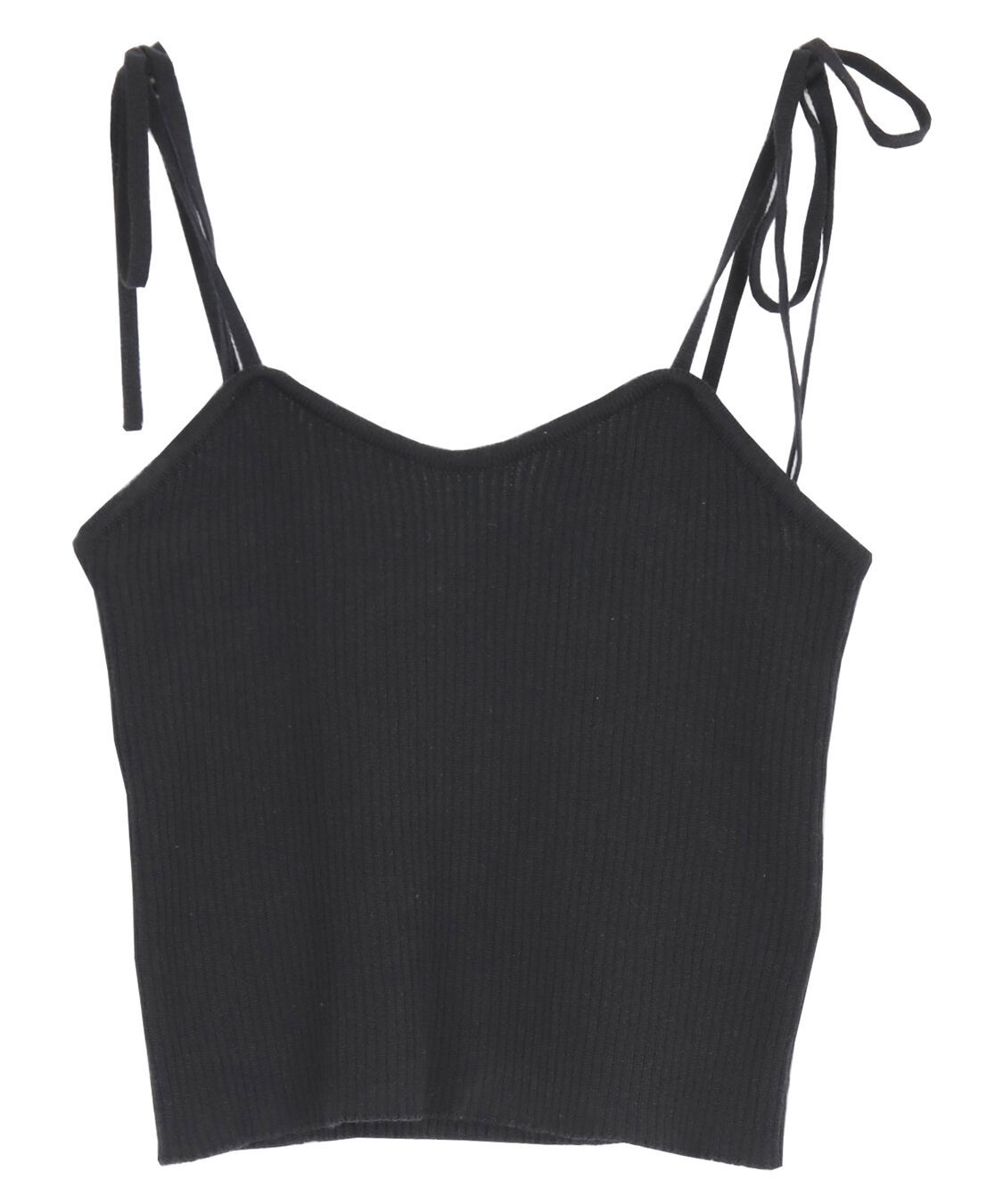 titivate「ショルダーリボンキャミソール」|キャミソール|ブラック