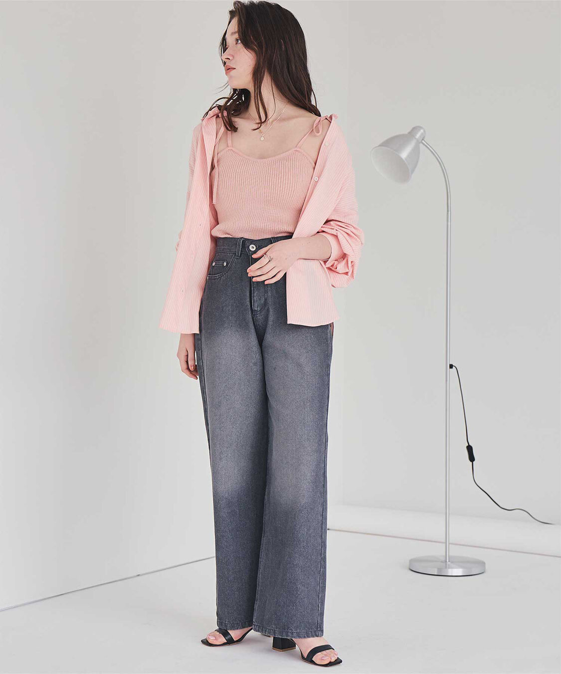 titivate「ショルダーリボンキャミソール」|キャミソール|