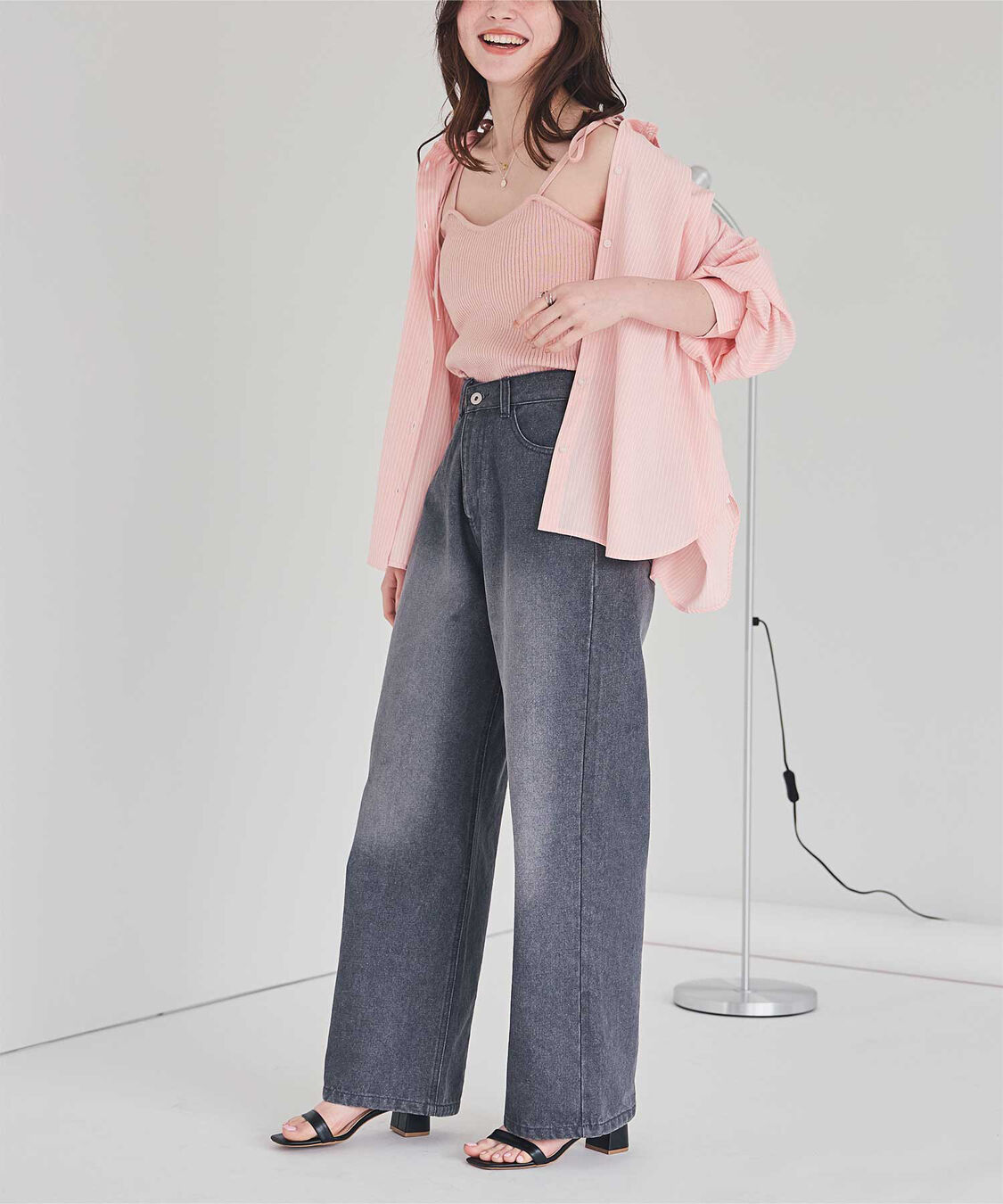 titivate「ショルダーリボンキャミソール」|キャミソール|