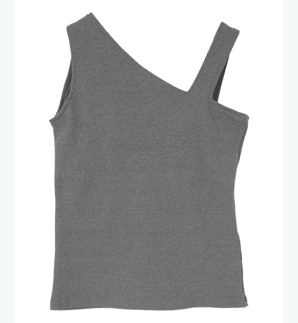 ur's「【春名亜美さんコラボアイテム】カップ付アシンメトリーデザインタンクトップ」|タンクトップ|