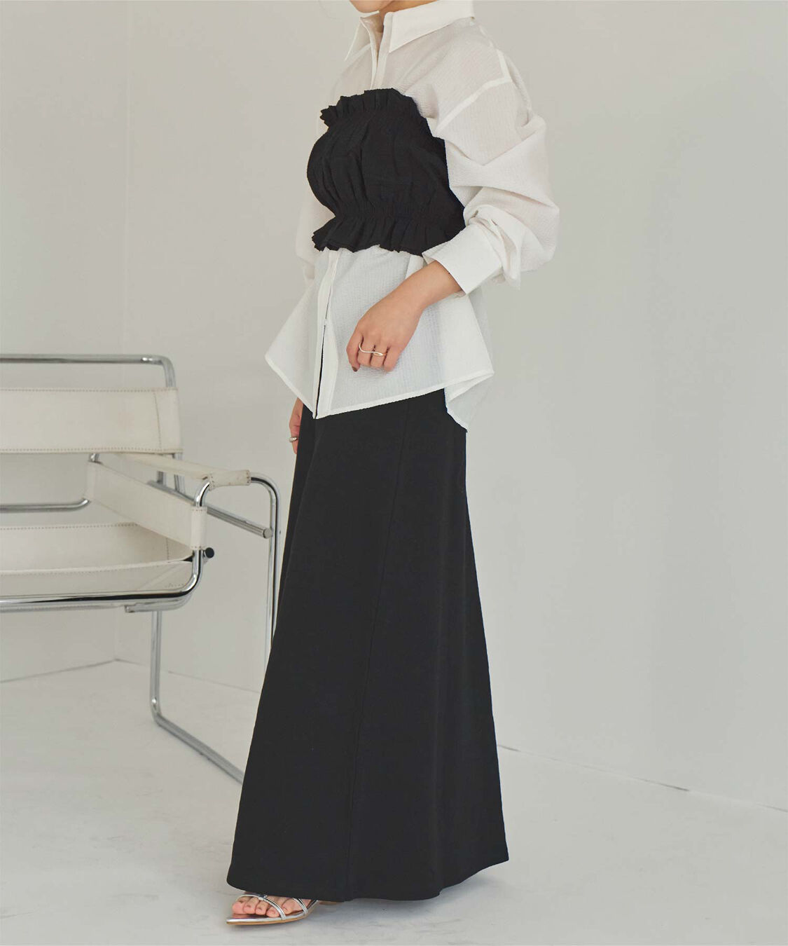 titivate「サッカーストライプシャーリングビスチェ」|チューブトップ|