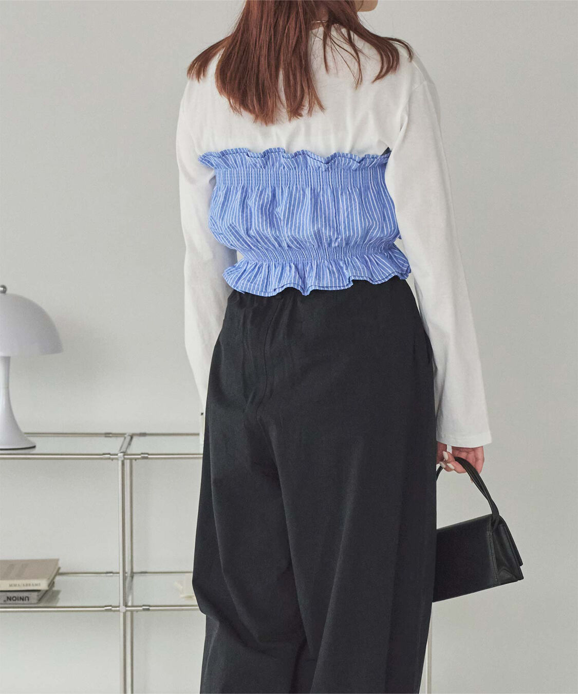 titivate「サッカーストライプシャーリングビスチェ」|チューブトップ|